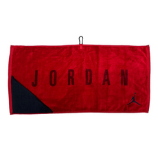 NIKE 耐吉 JORDAN 喬丹 UTILITY GOLF 毛巾, 紅色 + 黑色, 1條
