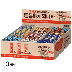 ORION 好麗友 零食需要堅強地加油蛋白棒 34g*7入+能量棒 40g*7入+Hot Break 50g*7入, 3組