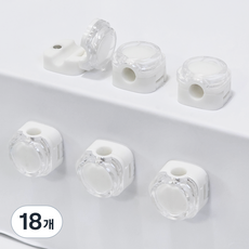 JYUROM 圓形磁吸集線器, 白色, 18個