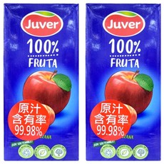 Juver 茱兒 蘋果汁 1L (原汁含有率99.98%), 2瓶