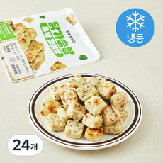 제이웰푸드 모두의식단 닭가슴살 큐브 깻잎 (냉동), 100g, 24개, 1개입