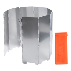 Chill Outdoor 鋁合金 多折氧化擋風板 附收納盒, 1個, 銀色