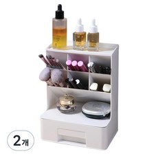 노바리움 책상정리 오거나이저, 화이트+화이트 서랍, 2개