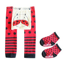 KACAKID 兒童款 造型內搭褲 附同款襪 - 棉+聚酯纖維