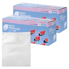 EZn이지엔 베이직 싱글지퍼백, 대(L), 120개입, 2개