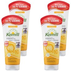 카밀 핸드 & 네일 크림 바이탈 큐텐 보너스팩, 100ml, 4개