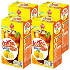 오뚜기 아이스티 유자맛, 14g, 20개입, 4개, 14g