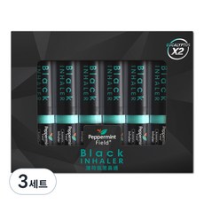 페퍼민트필드 태국 야돔 블랙 인헤일러 기프트 패키지 6개입, 3세트