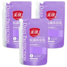 美琪 抗菌沐浴乳補充包 鳶尾花與巴特梨, 600ml, 3包