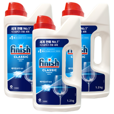 피니시 파우더 식기세척기용 세제, 1.2kg, 3개