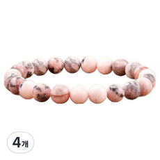 HOMCELL 紫水晶玉石手鍊 粉紅色 18cm, 4個