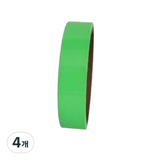 迪特里 夜間釣魚 自行車反光螢光膠帶 5公尺, 4個, 綠色