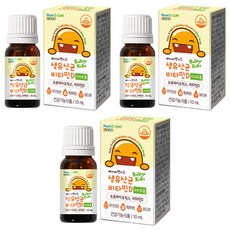뉴트리디데이 베이비앤키즈 비타민D 이지드롭 생유산균, 10ml, 3개
