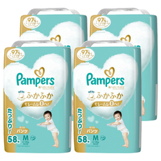 Pampers 幫寶適 日本境內版 尿布 褲型 6~12kg, M, 232片