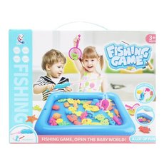 Bebehome 居家生活 釣魚/洗澡玩具 強力磁吸釣魚撈魚組, 1盒, 強力磁吸釣魚撈魚