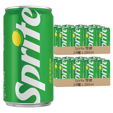 Sprite 雪碧 迷你罐 Original, 200ml, 48罐