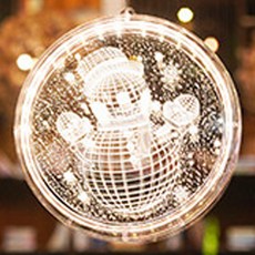 迷你聖誕樹裝飾室內燈飾, 雪人, 1個