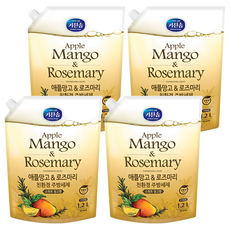 kitchen soap 蘋果芒果與迷迭香環保廚房洗潔精, 1.2L, 4個