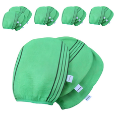 YBHOME 手套式義大利去角質搓澡巾, 綠色, 18個, 1入