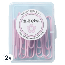 라이크존 다양한 클립 체리 핑크 50mm, 2개, 20개입