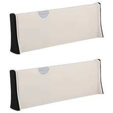 小麥購物 抽屜伸縮分隔板 C146 大 306g, 白色, 2個