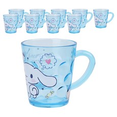 LiLFANT 三麗鷗角色 透明圓點漱口杯, 大耳狗喜拿, 10個