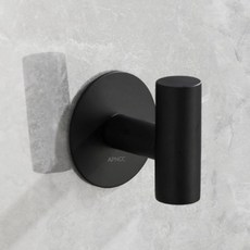 앞날창창 무타공 다용도 벽 후크 걸이, 블랙, 3개