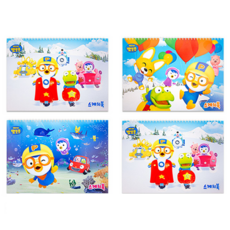 Pororo 8開素描本 款式隨機, 20頁, 4本, 8開