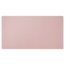 QiMart 高質感雙面皮革超大滑鼠墊/餐墊, 粉色, 1個