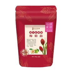 吉品保健 養生紅球薑梅精飴, 80g, 1包