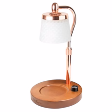 Rofancy 洛帆晞 融蠟燈 經典木座系列 可調光 可調高低 安全認證 8款任選, 白菱格-顏色隨機