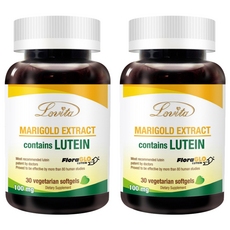 Lovita 愛維他 金盞花萃取物含葉黃素軟膠囊 素食軟膠囊, 30顆, 0.5g, 2罐