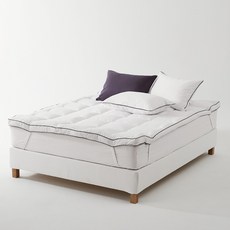 La Pomme 素色滾邊絎縫床墊, 都市白