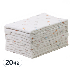 babybear 氣球友布尿布方形, 混色, 20入