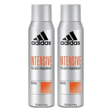 愛迪達 adidas 男用制汗爽身噴霧 強效乾爽 持久乾爽清新, 2瓶, 150ml
