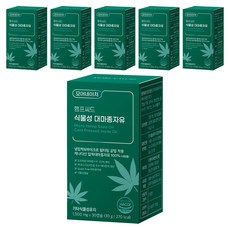 모어네이처 햄프씨드 식물성 대마종자유, 30정, 6개