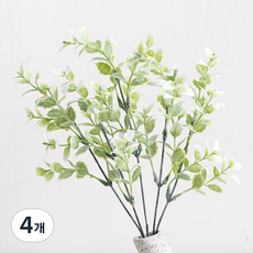 flowertree 人造香草薄荷牛至花束 33cm, 綠色, 4個