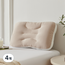 comet Home低曲度網狀頸椎枕, 4個, 淺褐色