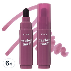 에뛰드 디어달링 마커 틴트, 11 블랙 커런트, 6개