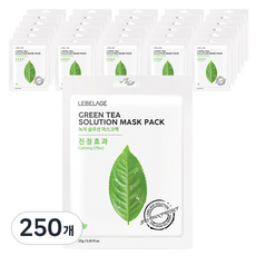 르베라쥬 녹차 솔루션 마스크, 250개, 1개입