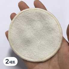 대나무 섬유 빨아쓰는 다회용 화장솜 일반형패드 10p + 메쉬 보관망, 2세트