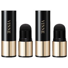 빈느 올커버 퍼펙트 헤어섀도 쿠션 스틱 5.1g, 2개, 내추럴블랙