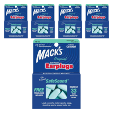 MACK'S 美國 原創舒適泡棉耳塞, 5盒, 10副