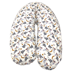 BEABA Big Flopsy 哺乳護理枕，法國設計，多用途, 葉子花紋