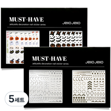 젤로젤로 머스트해브 젤네일 스티커 2종 세트, JNC-02, 5세트