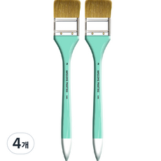 어썸페인팅 다용도 백붓 배경붓 납작붓 넓은붓 SHORT WIDE 2p, 2호(40mm), 4개