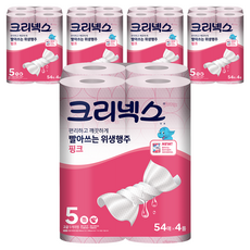 Kleenex 可水洗抹布 粉紅色, 4捲, 5個