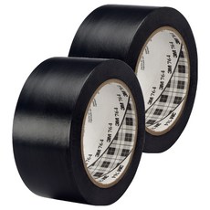 3M 地板標示 764 膠帶, 黑色, 2個