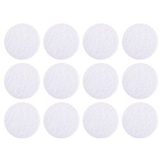 BEEBUYONE 地毯地毯完美固定魔鬼氈貼 2種組 白色圓形 5.3cm, 12套