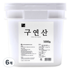 순담 구연산, 5kg, 6개